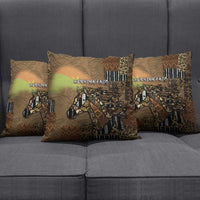 Burkina Faso Pillow Cover African Tribal Horse Patchwork Style - Wonder Print Shop