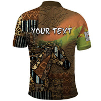Personalized Burkina Faso Polo Shirt African Tribal Horse Patchwork Style - Wonder Print Shop