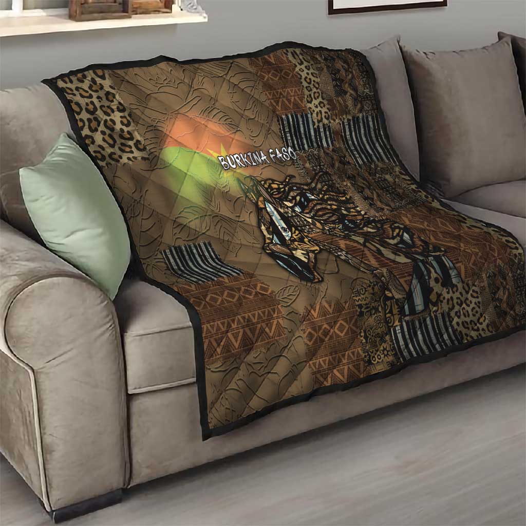Burkina Faso Quilt African Tribal Horse Patchwork Style - Wonder Print Shop