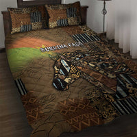 Burkina Faso Quilt Bed Set African Tribal Horse Patchwork Style - Wonder Print Shop