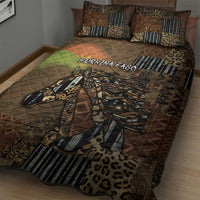 Burkina Faso Quilt Bed Set African Tribal Horse Patchwork Style - Wonder Print Shop