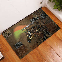 Burkina Faso Rubber Doormat African Tribal Horse Patchwork Style - Wonder Print Shop