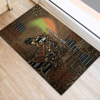 Burkina Faso Rubber Doormat African Tribal Horse Patchwork Style - Wonder Print Shop