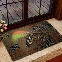 Burkina Faso Rubber Doormat African Tribal Horse Patchwork Style - Wonder Print Shop