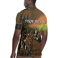 Personalized Burkina Faso Rugby Jersey African Tribal Horse Patchwork Style - Wonder Print Shop