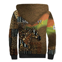 Personalized Burkina Faso Sherpa Hoodie African Tribal Horse Patchwork Style - Wonder Print Shop