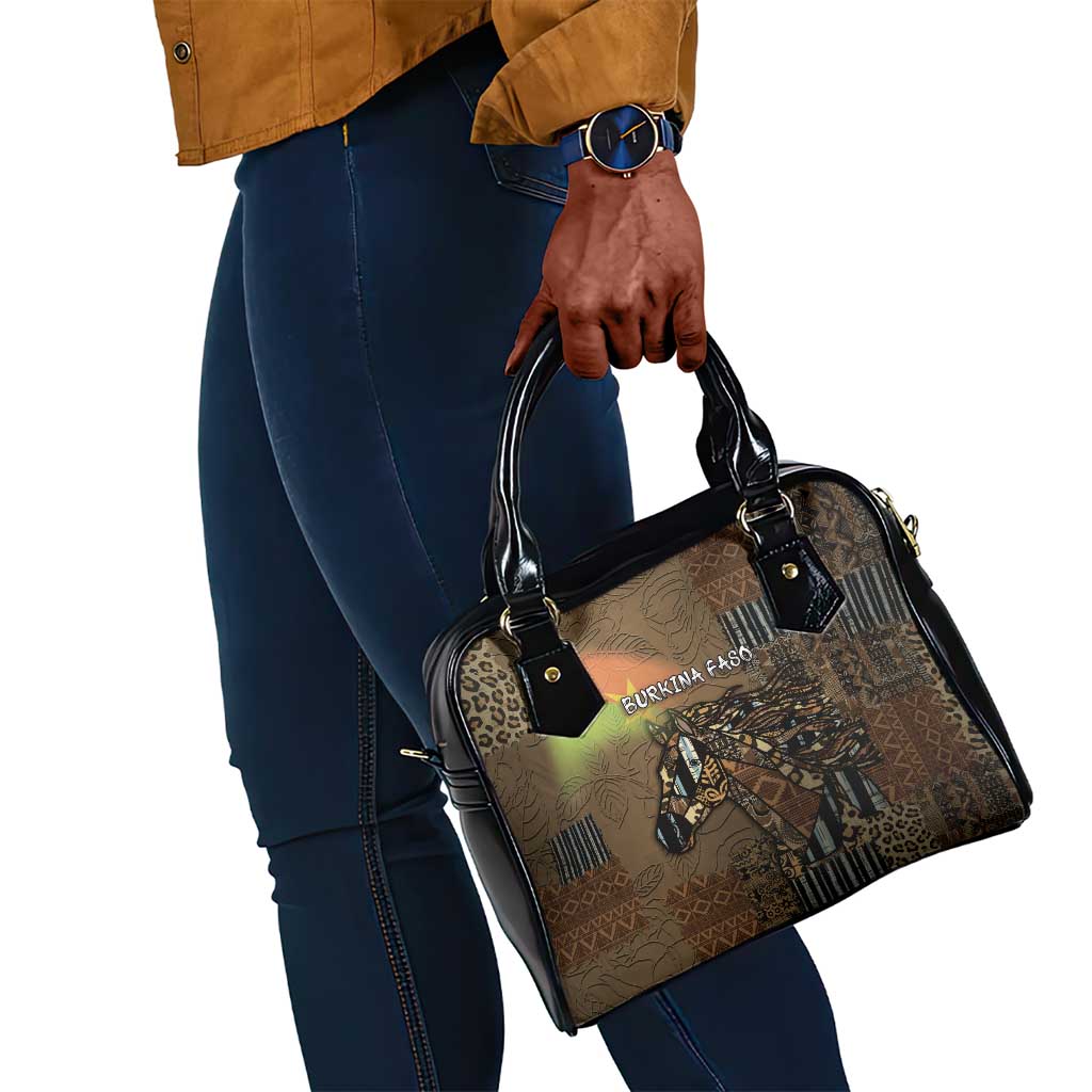 Burkina Faso Shoulder Handbag African Tribal Horse Patchwork Style - Wonder Print Shop
