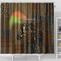 Burkina Faso Shower Curtain African Tribal Horse Patchwork Style - Wonder Print Shop
