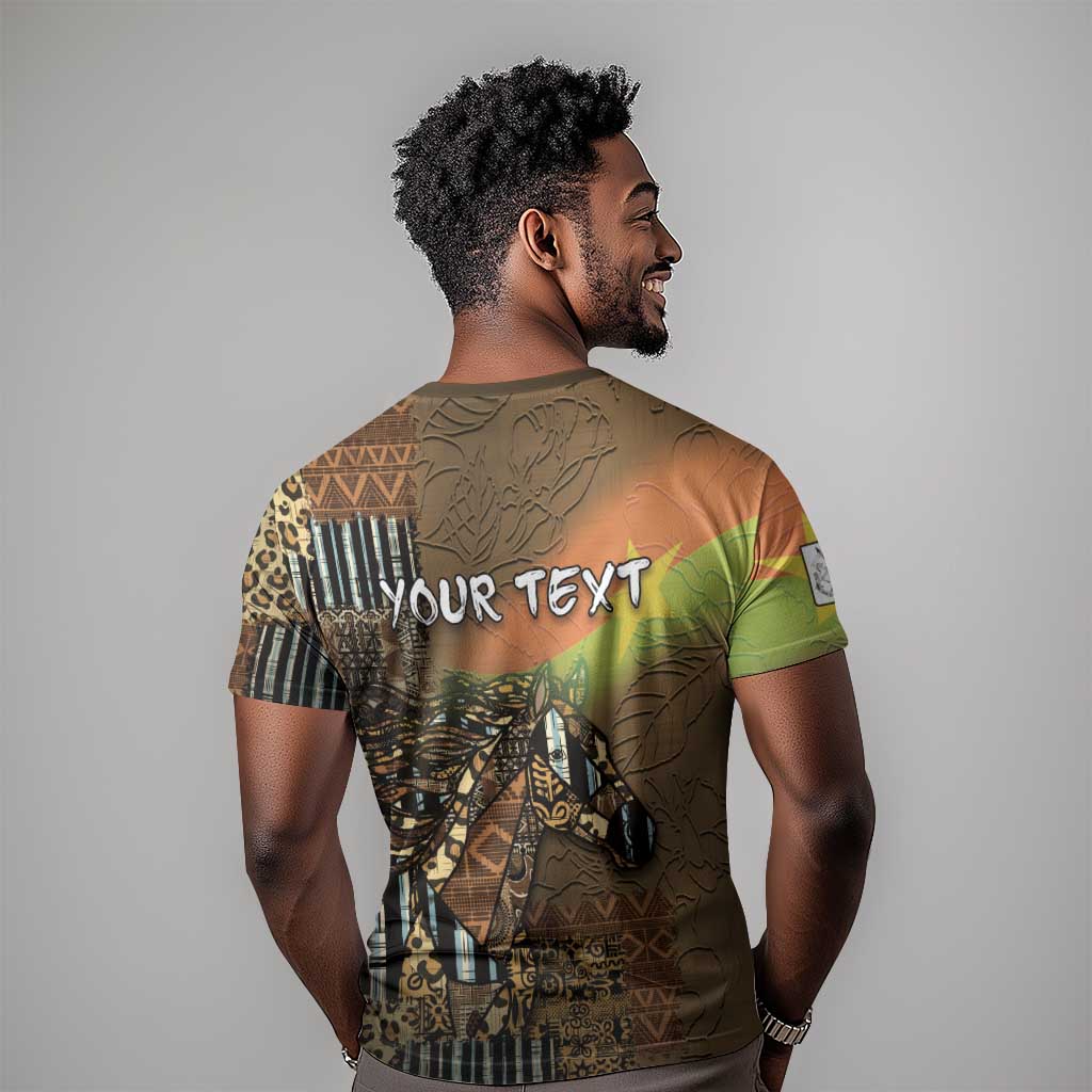 Personalized Burkina Faso T shirt African Tribal Horse Patchwork Style - Wonder Print Shop