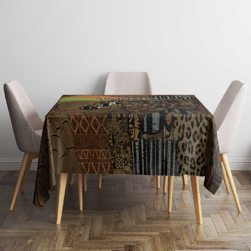 Burkina Faso Tablecloth African Tribal Horse Patchwork Style - Wonder Print Shop