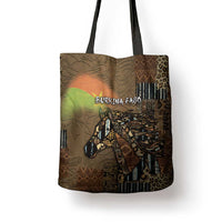 Burkina Faso Tote Bag African Tribal Horse Patchwork Style - Wonder Print Shop