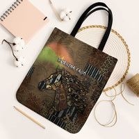 Burkina Faso Tote Bag African Tribal Horse Patchwork Style - Wonder Print Shop