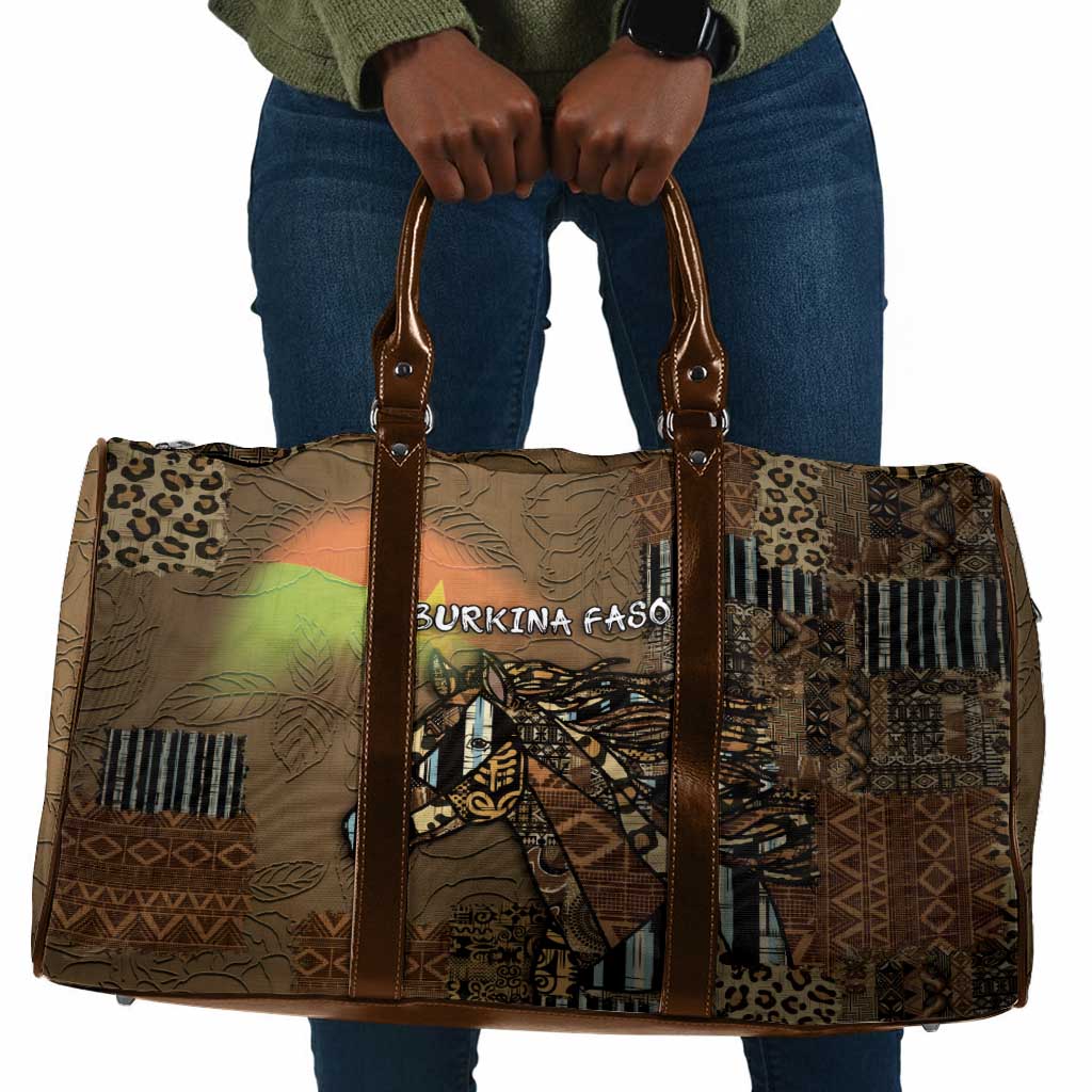 Burkina Faso Travel Bag African Tribal Horse Patchwork Style - Wonder Print Shop