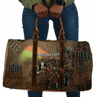 Burkina Faso Travel Bag African Tribal Horse Patchwork Style - Wonder Print Shop