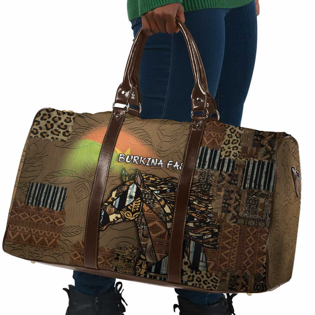 Burkina Faso Travel Bag African Tribal Horse Patchwork Style - Wonder Print Shop