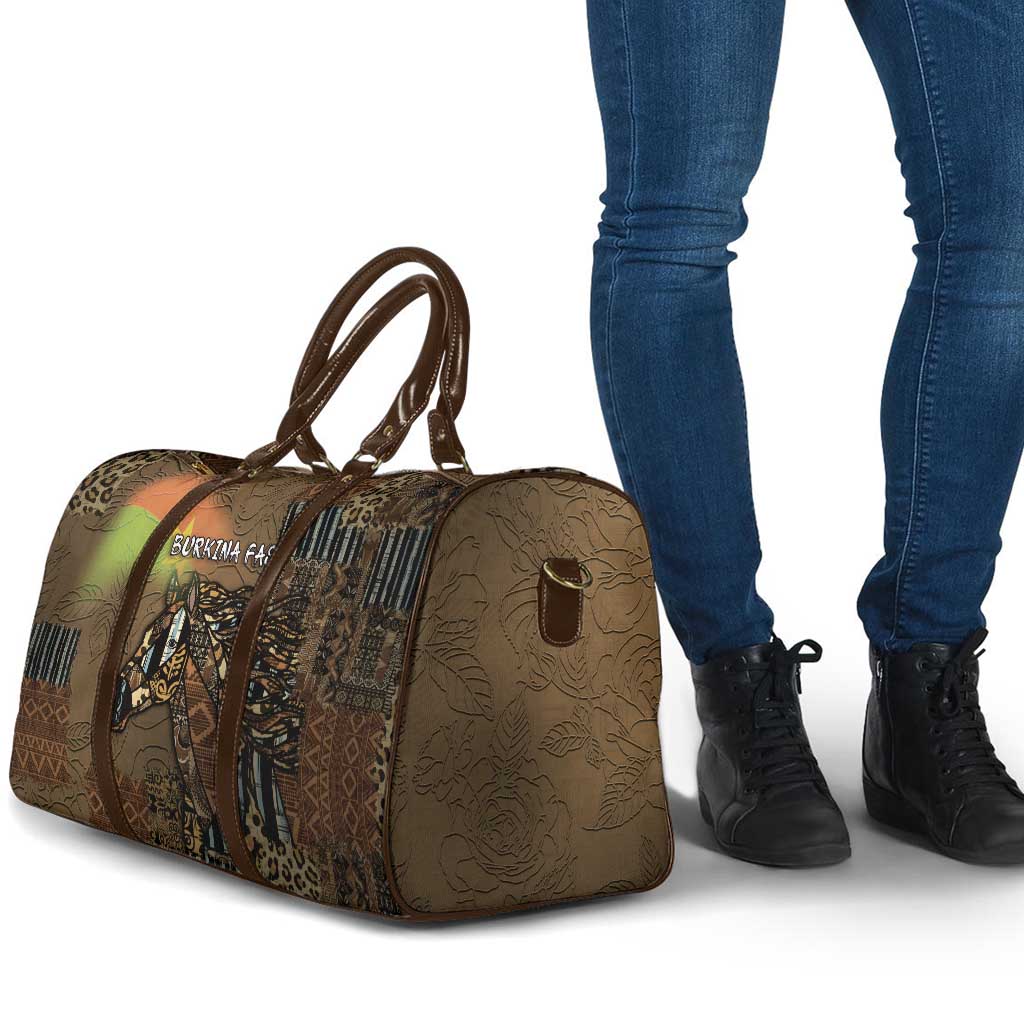 Burkina Faso Travel Bag African Tribal Horse Patchwork Style - Wonder Print Shop