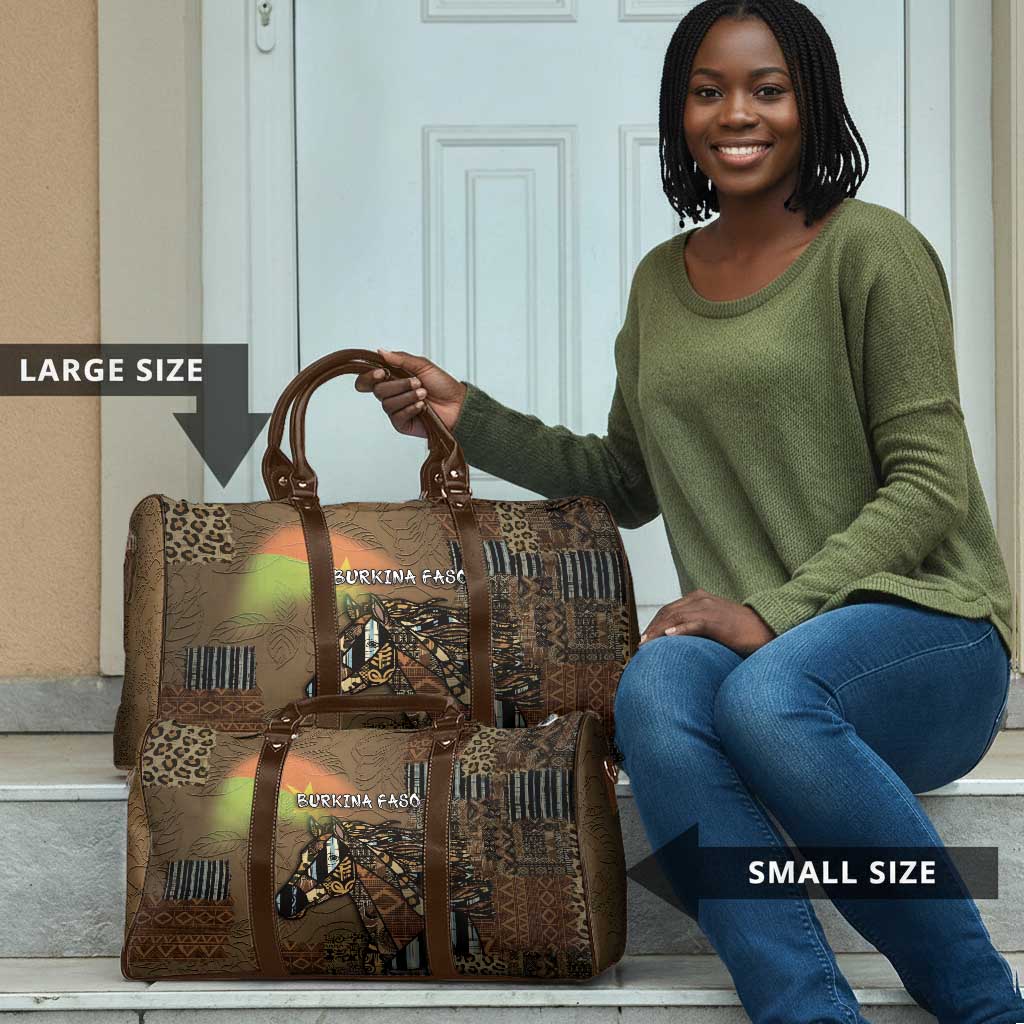 Burkina Faso Travel Bag African Tribal Horse Patchwork Style - Wonder Print Shop