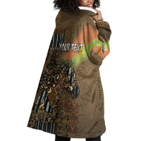 Personalized Burkina Faso Wearable Blanket Hoodie African Tribal Horse Patchwork Style - Wonder Print Shop