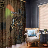 Burkina Faso Window Curtain African Tribal Horse Patchwork Style - Wonder Print Shop