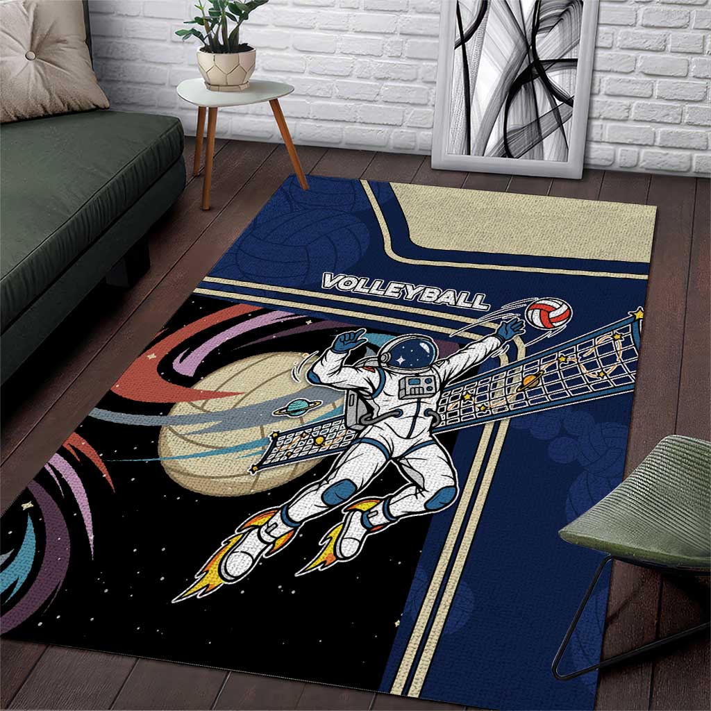 Volleyball Area Rug Astronaut Cosmic Spiker