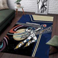 Volleyball Area Rug Astronaut Cosmic Spiker