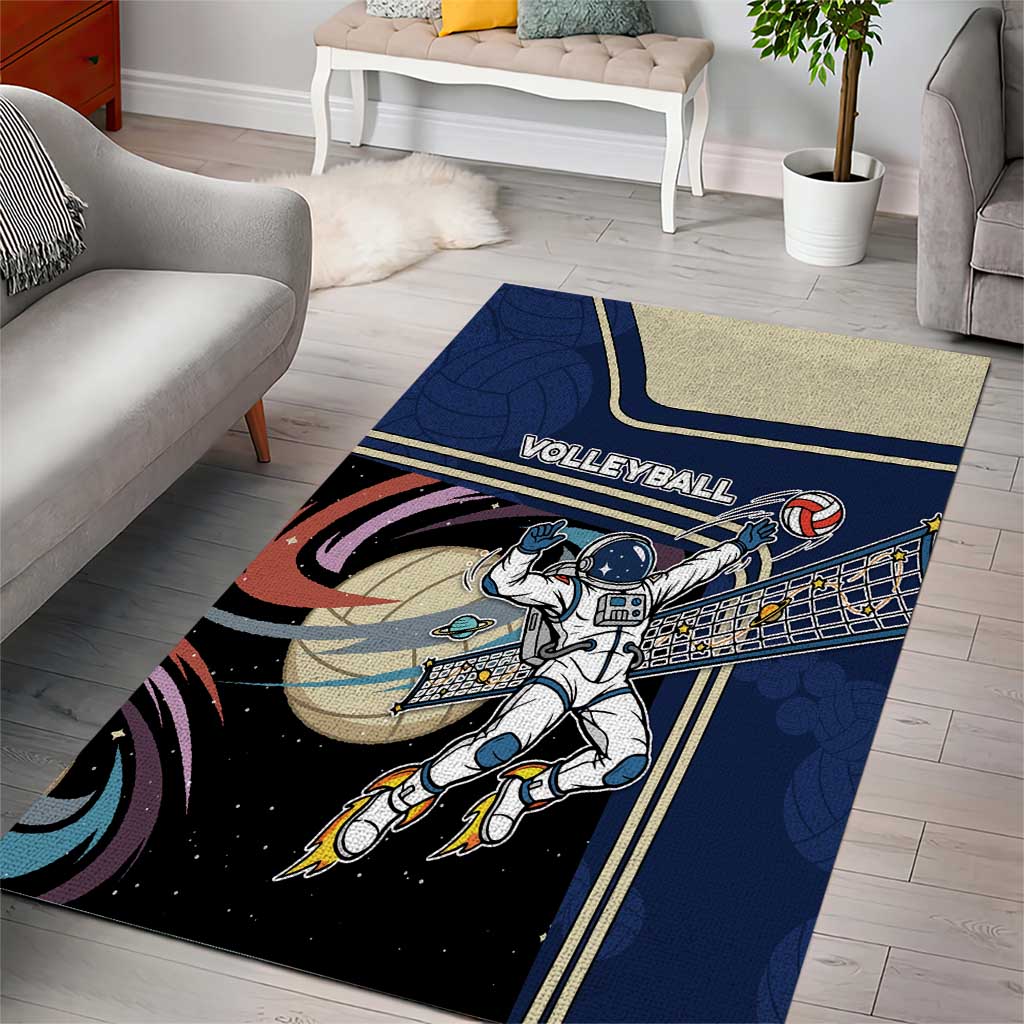 Volleyball Area Rug Astronaut Cosmic Spiker