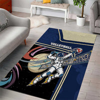 Volleyball Area Rug Astronaut Cosmic Spiker