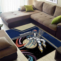 Volleyball Area Rug Astronaut Cosmic Spiker