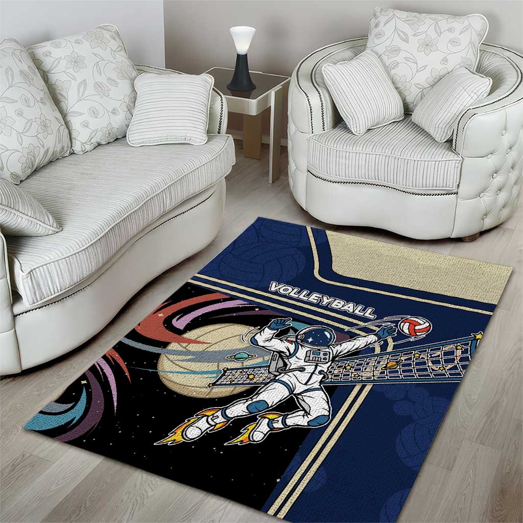 Volleyball Area Rug Astronaut Cosmic Spiker