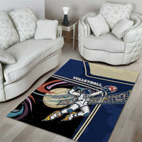 Volleyball Area Rug Astronaut Cosmic Spiker