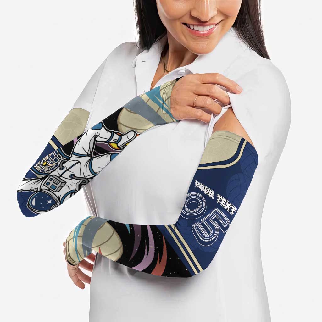 Custom Volleyball Arm Sleeves Astronaut Cosmic Spiker