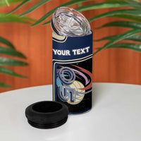 Custom Volleyball 4 in 1 Can Cooler Tumbler Astronaut Cosmic Spiker