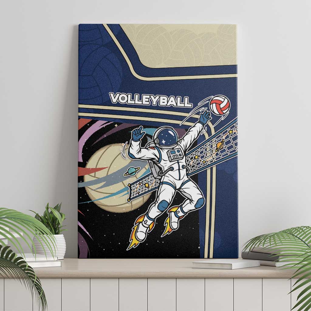 Volleyball Canvas Wall Art Astronaut Cosmic Spiker