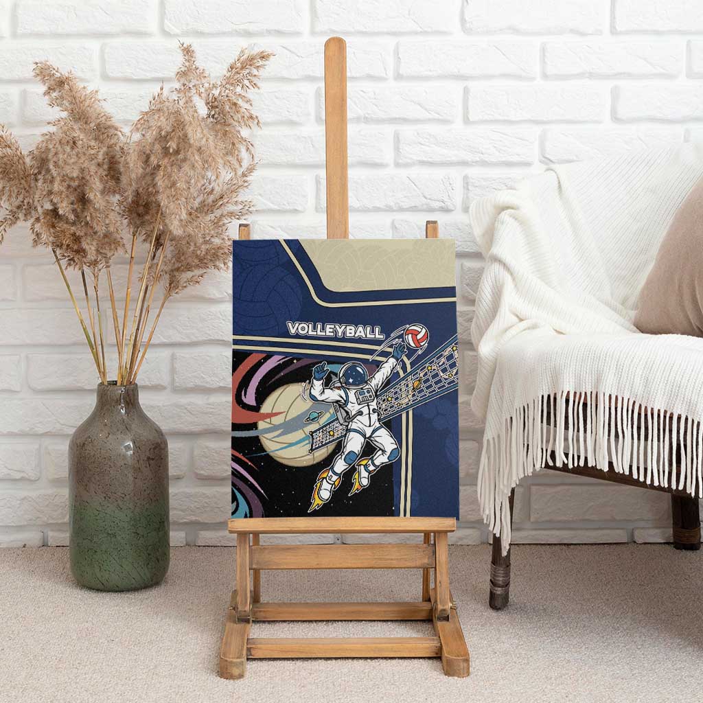 Volleyball Canvas Wall Art Astronaut Cosmic Spiker