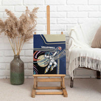 Volleyball Canvas Wall Art Astronaut Cosmic Spiker