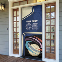 Custom Volleyball Door Cover Astronaut Cosmic Spiker