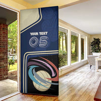 Custom Volleyball Door Cover Astronaut Cosmic Spiker