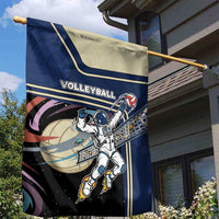 Volleyball Garden Flag Astronaut Cosmic Spiker
