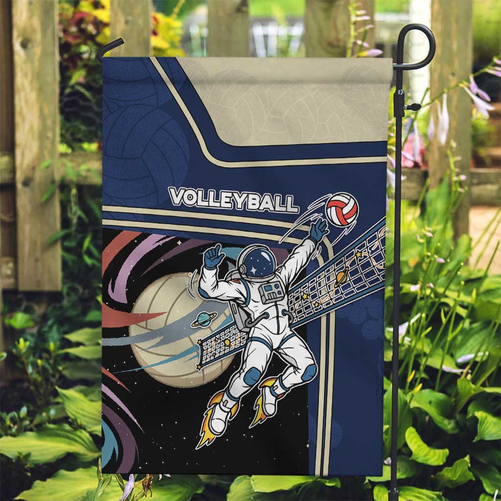 Volleyball Garden Flag Astronaut Cosmic Spiker