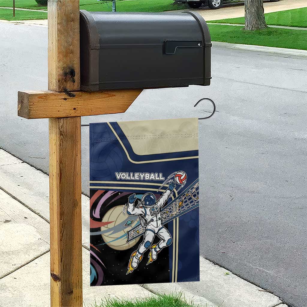 Volleyball Garden Flag Astronaut Cosmic Spiker
