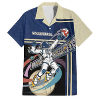 Custom Volleyball Hawaiian Shirt Astronaut Cosmic Spiker