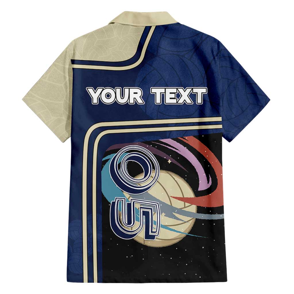 Custom Volleyball Hawaiian Shirt Astronaut Cosmic Spiker