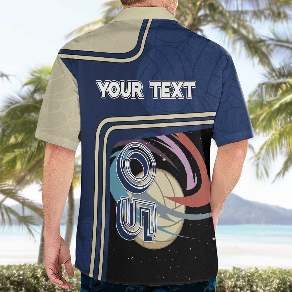 Custom Volleyball Hawaiian Shirt Astronaut Cosmic Spiker