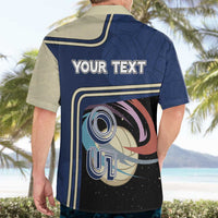 Custom Volleyball Hawaiian Shirt Astronaut Cosmic Spiker