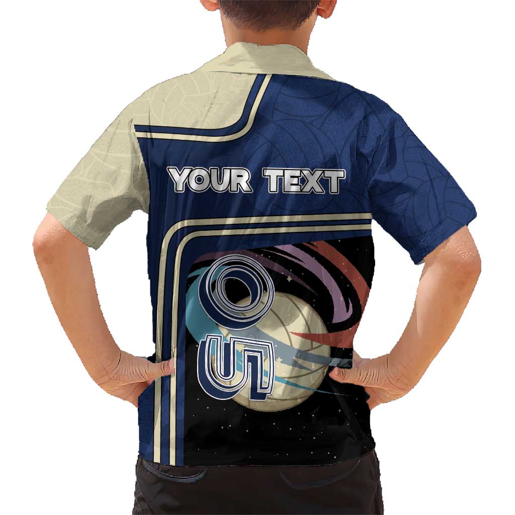 Custom Volleyball Hawaiian Shirt Astronaut Cosmic Spiker