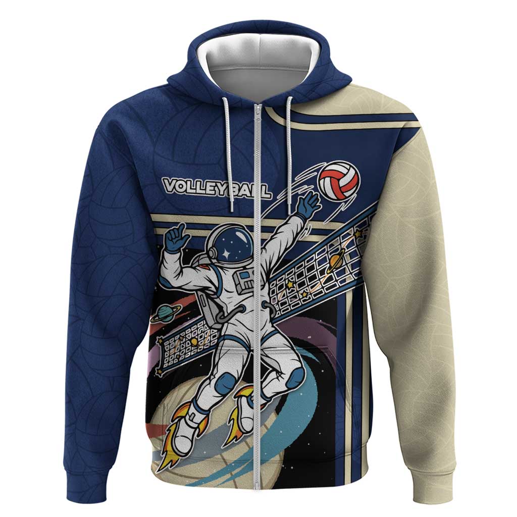 Custom Volleyball Hoodie Astronaut Cosmic Spiker