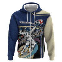 Custom Volleyball Hoodie Astronaut Cosmic Spiker