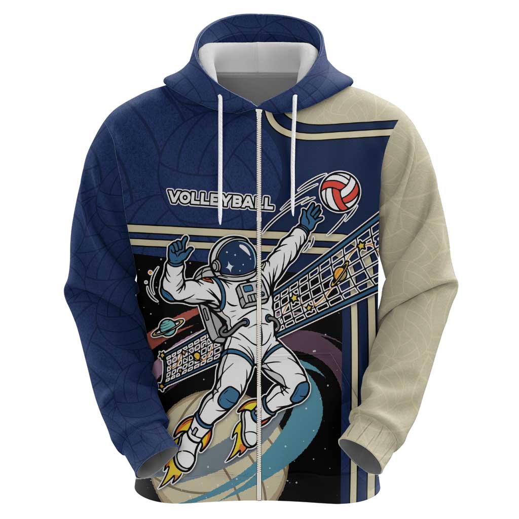 Custom Volleyball Hoodie Astronaut Cosmic Spiker