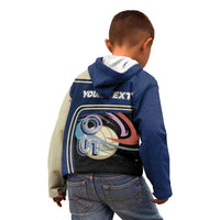 Custom Volleyball Kid Hoodie Astronaut Cosmic Spiker
