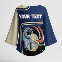 Custom Volleyball Kimono Sleeve Blouse Astronaut Cosmic Spiker